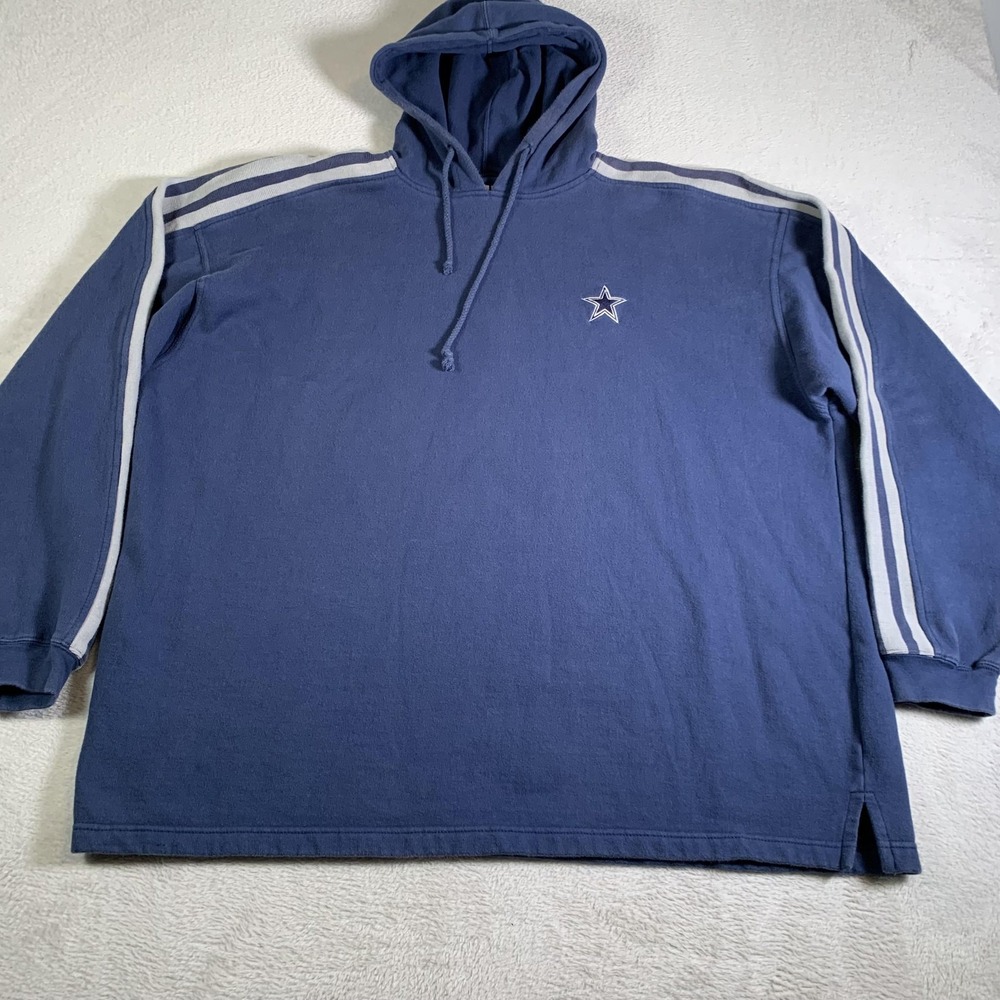 Vintage Dallas Cowboys‎ Hoodie Mens 2XL Blue NFL Football Logo Athletic Game Day